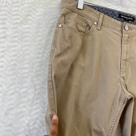 Michael Kors Parker Slim Fit Khaki Classic Jeans Pants Mens Size 30 x 32  ** - Picture 3 of 13